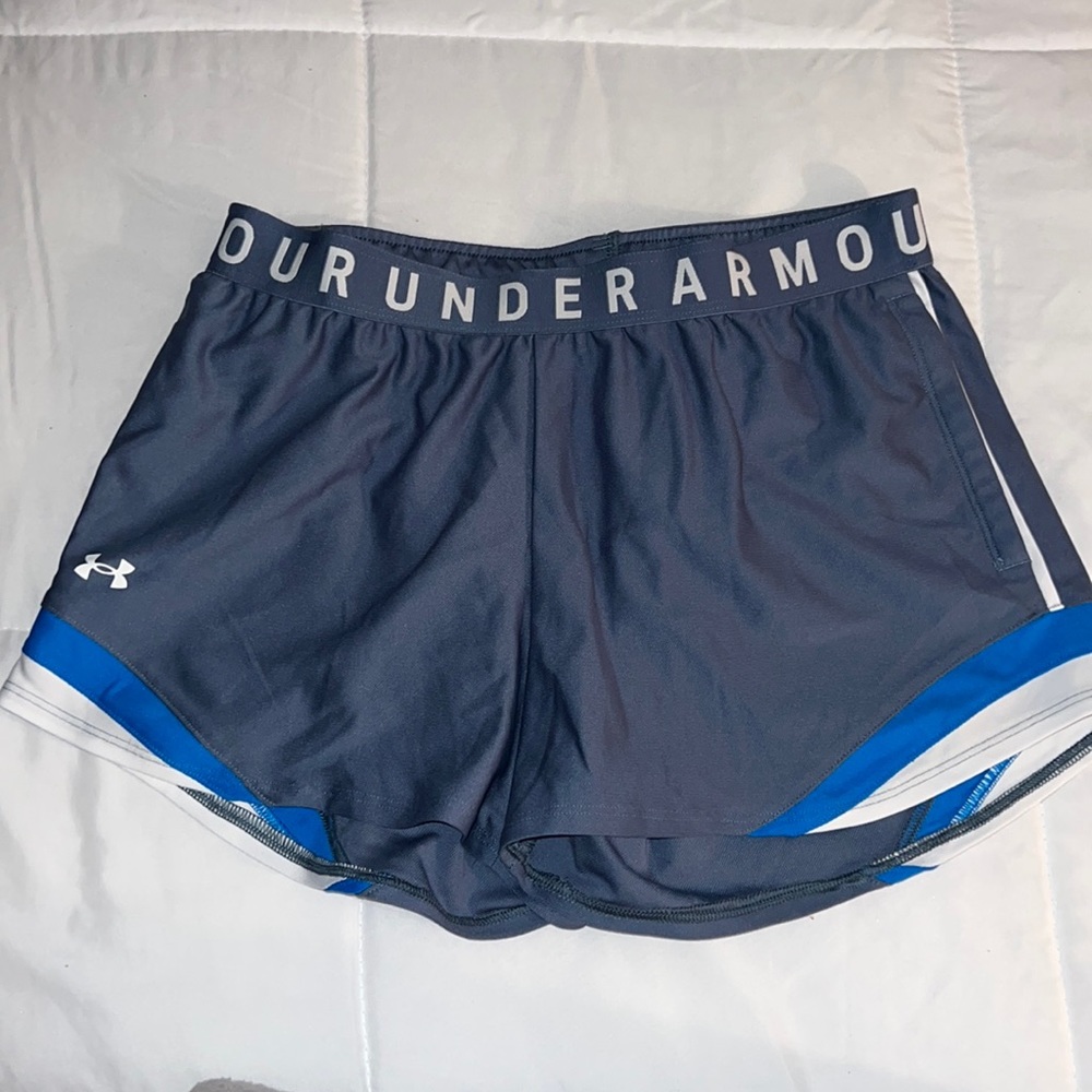 under armour shorts, lightly worn